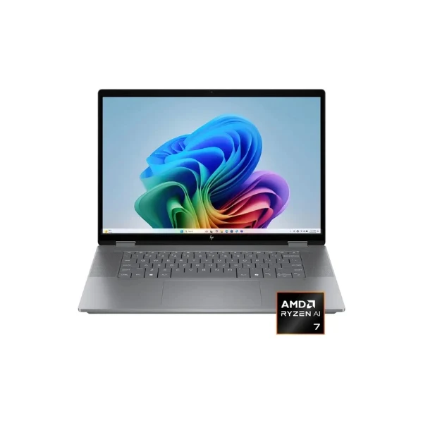 Laptop HP OmniBook X Flip 2 en 1 Touchscreen AMD Ryzen AI 7 Series 300 24GB RAM 1TB SSD 16" AMD Radeon 860M Meteor Silver