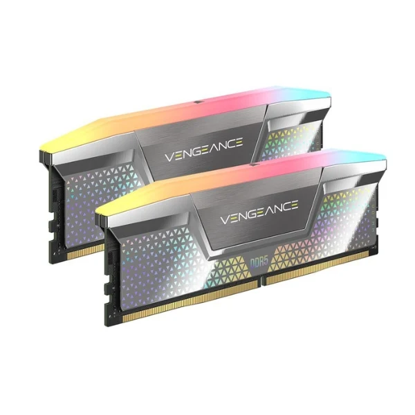 Corsair VENGEANCE RGB 48GB (2 x 24GB) DDR5-8400 PC5-67200 CL40 Dual Channel Desktop Memory Kit CMKC48GX5M2X8800C42 - Gray