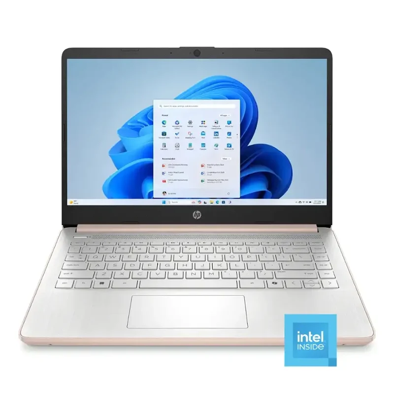 Laptop HP 14-DQ6015DX - 14" - Intel N150 - 4GB RAM - 128GB UFS - Pale Rose Gold