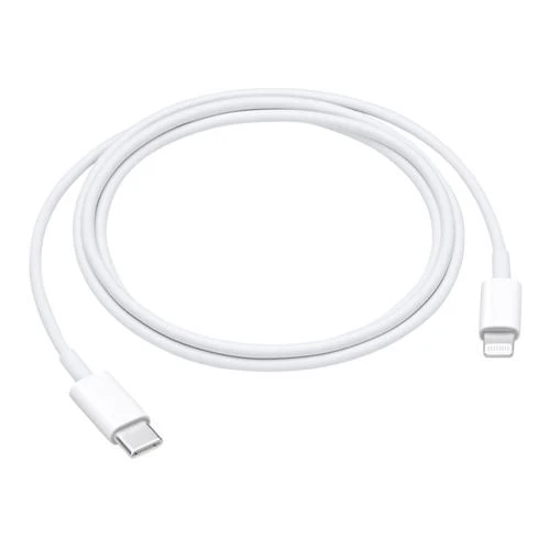 Cable Apple USB-C a Lightning - Certificado Original - Carga Rápida y Sincronización - 1 Metro - iPhone iPad - Blanco - MUQ93AM/A