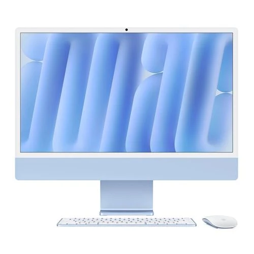 iMac 24" - Apple M4 10-Core CPU - 16GB RAM - 256GB SSD - 10-Core GPU - macOS - Blue - MWV13LL/A