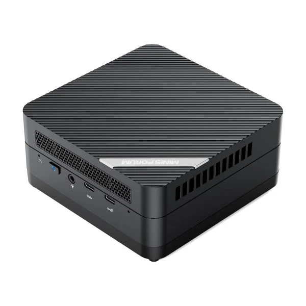Mini PC MINISFORUM UM690S 32GB DDR5 512GB SSD, con AMD Ryzen 9 6900HX y AMD Radeon 680M, 2 x puertos HDMI, 1 puerto USB4, 1 x USB tipo C, 4 x USB 3.2 tipo A, Wifi6, Bluetooth5.2, con montaje VESA