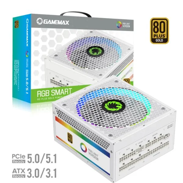 Fuente de Poder GameMax GX-850 PRO - 850W - 80 PLUS Gold - Modular