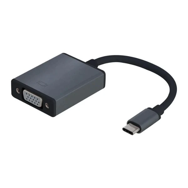 Cable Adaptador Argom Type C a VGA - 15cm - Negro - ARG-CB-0043