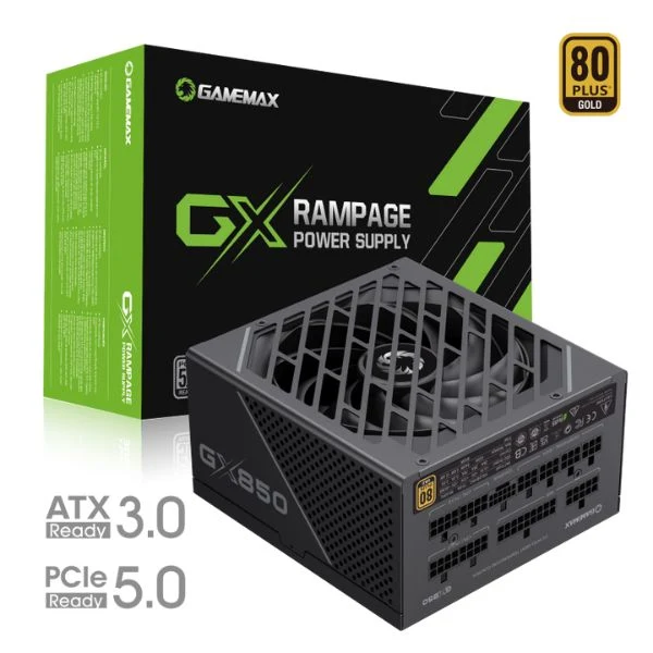 Fuente de Poder GameMax GX-850 PRO - 850W - 80 PLUS Gold - Modular