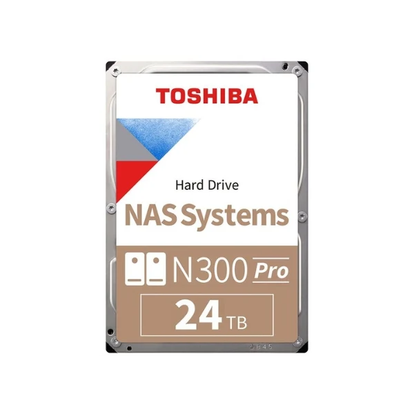 Disco Duro HDD Toshiba N300 PRO NAS 24TB 7200 RPM 1GB SATA III 6Gb/s