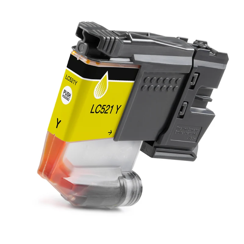 Cartucho compatible Brother LC521 amarillo
