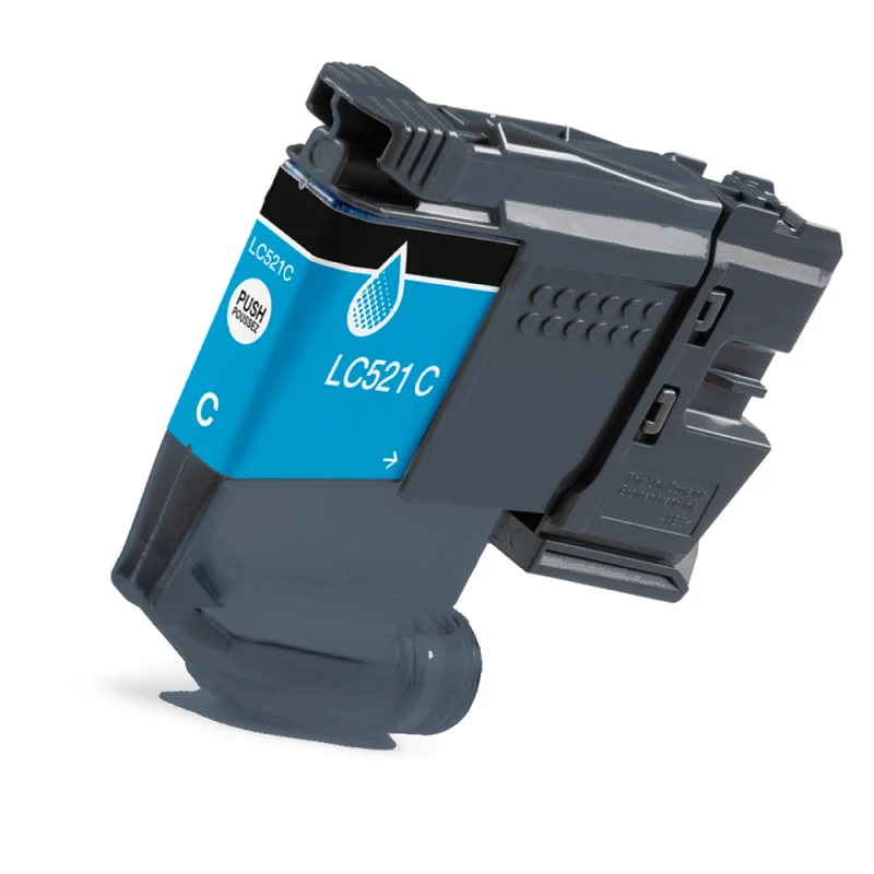 Cartucho compatible Brother LC521 cian