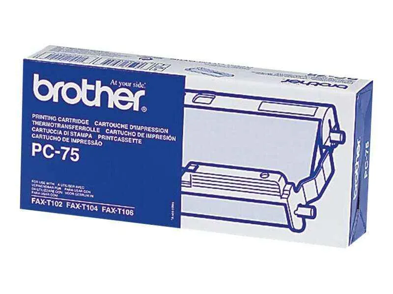 Brother PC75 Cartucho y Rollo de Transferencia Termica Original - 1 Rollo