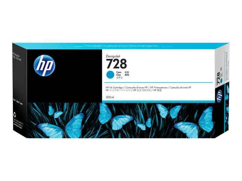 HP 728 Cyan Cartucho de Tinta Original - F9K17A