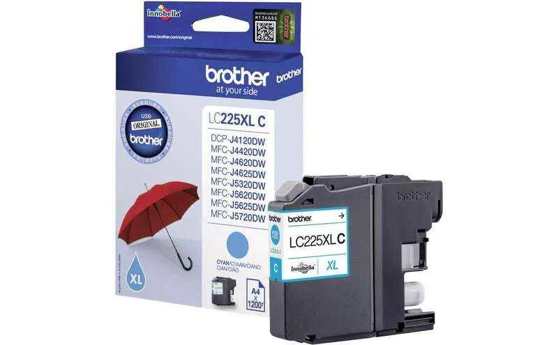 Brother LC225XL Cyan Cartucho de Tinta Original - LC225XLCBP