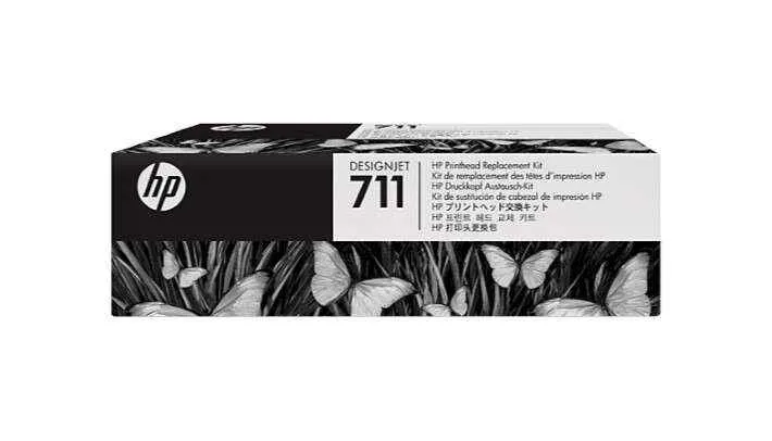 HP 711 Cabezal de Impresion Original + Pack de 4 Cartuchos de Tinta - C1Q10A