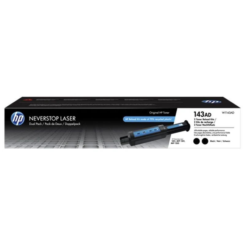 Kit Recarga Hp Toner Neverstop 143AD (2 Unidades) Original
