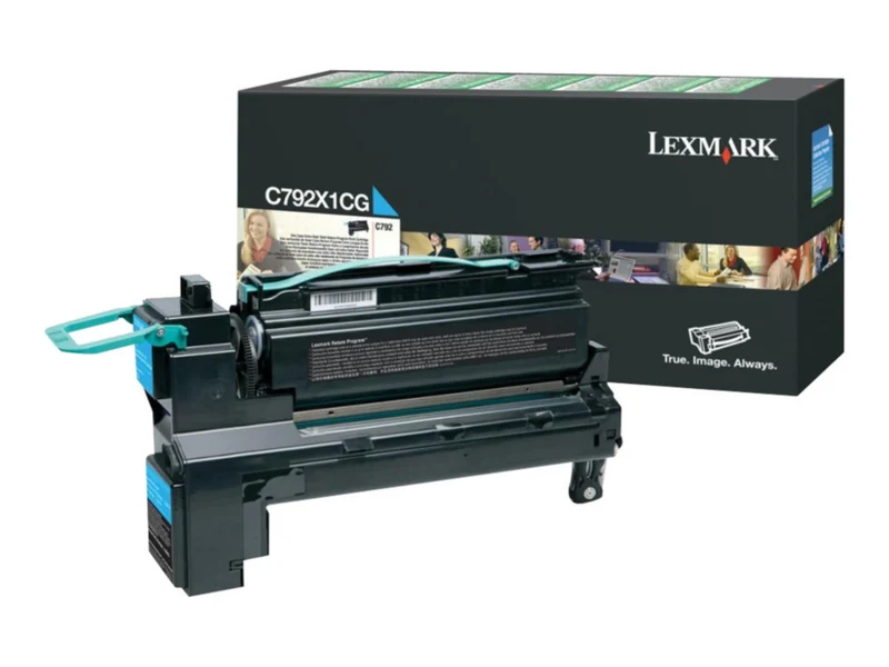 Tóner Lexmark C792X1CG Cian Alto Rendimiento