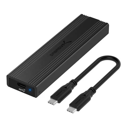 Carcasa para SSD M.2 Sabrent USB 3.2 Type-C Tool-Free NVMe/SATA (EC-SNVE)