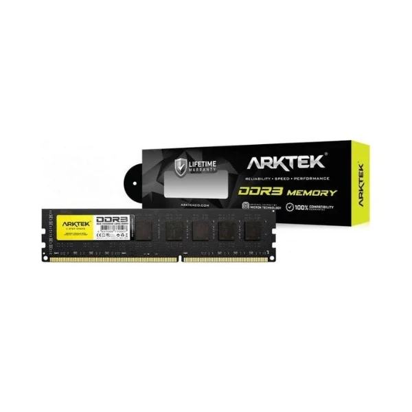 Memoria RAM Arktek 8GB DDR3 1600MHz PC3-12800 UDIMM Para PC - AKD3S8P1600