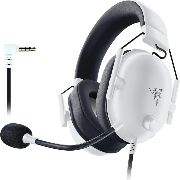 Audífonos Gamer Razer BlackShark V2 X 3.5mm - Sonido Envolvente 7.1 - Drivers TriForce 50mm - Micrófono HyperClear - Multiplataforma - RZ04-03240700-R3U1 - Blanco