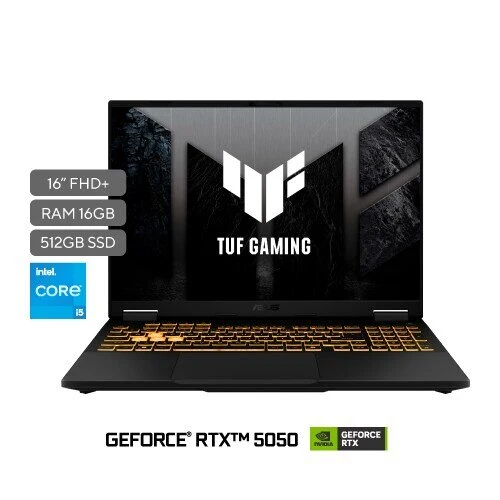 Laptop ASUS TUF Gaming F16 FX608JHI 16" - Intel Core i5-14450HX - 16 GB - 512 GB SSD