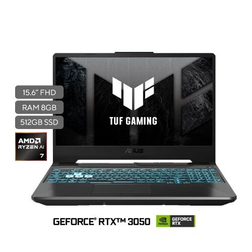 Laptop Gamer ASUS TUF Gaming A15 FA506NCG 15.6" - Ryzen 7 8845H - 8 GB - 512 GB SSD