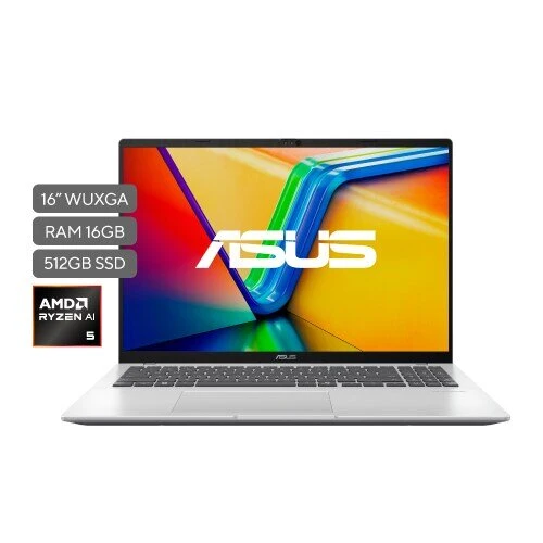 Laptop ASUS Vivobook 16 M1607KA 16" - AMD Ryzen AI 5 330 - 16 GB - 512 GB SSD