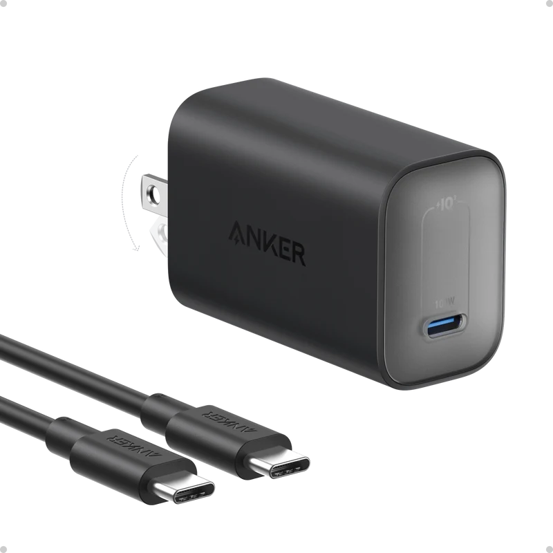 Cargador Anker 100W 2 USB-C 1 USB-A con Pantalla y Cable
