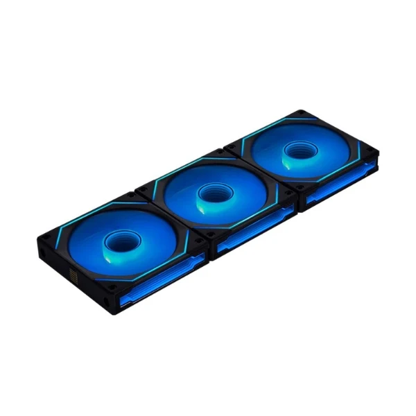 Fan Cooler Lian Li UNI FAN SL-INF LCD FLEX Reverse Blade Fluid Dynamic Bearing 120mm (3 Pack) - Negro - RGB