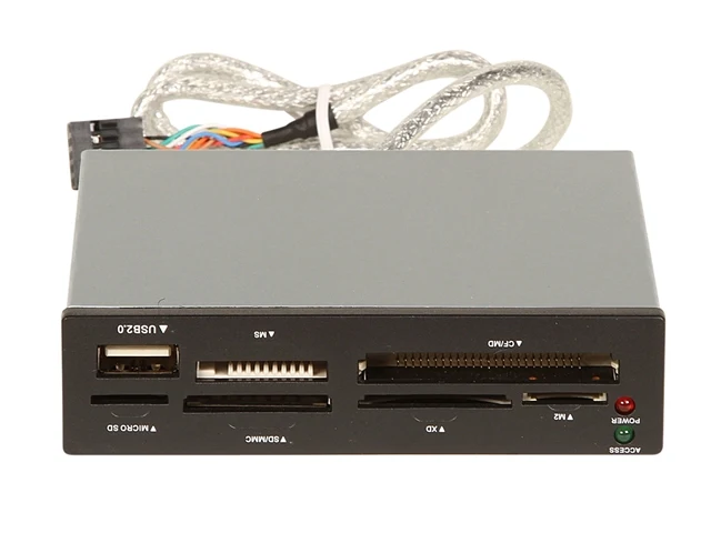 Lector de Tarjetas Sabrent CRW-UINB 75-en-1 Interno USB 2.0 Bahía 3.5" Negro