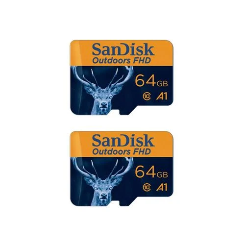 Tarjeta de Memoria Sandisk 64GB Outdoors microSDXC Class 10 / U1 / V10 Flash Memory Card (2-Pack)