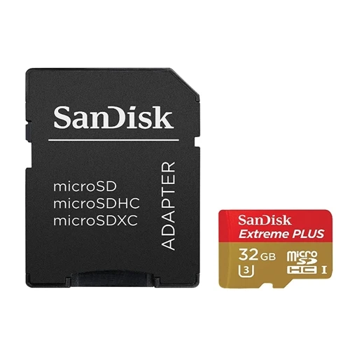 Tarjeta de Memoria Sandisk 32GB Extreme Plus microSDHC Class 10/ UHS-3/ V30 Flash Memory Card