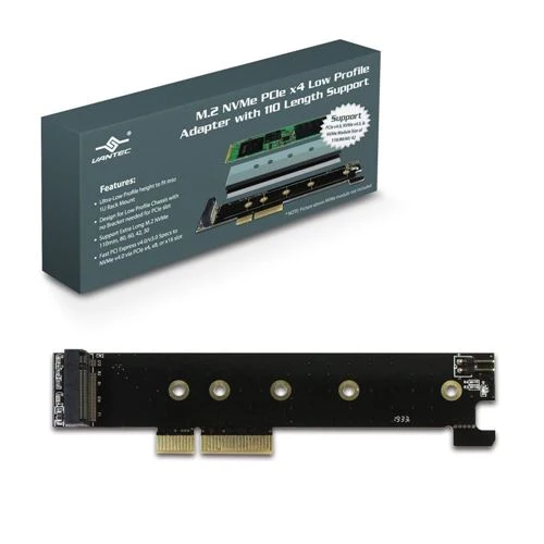 Disco SSD Vantec M.2 NVMe PCIe x4 Low Profile Adapter