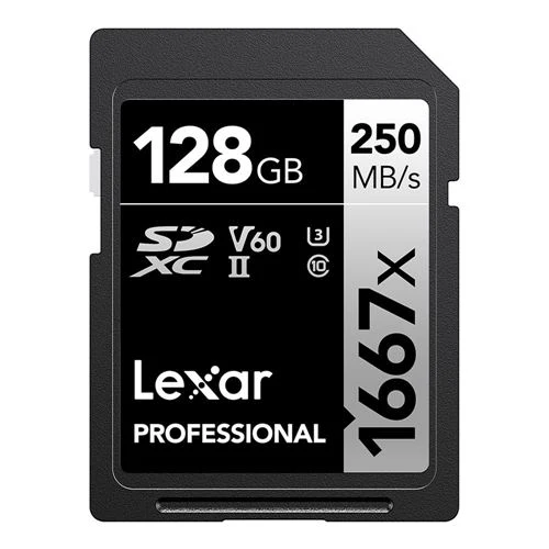 Tarjeta de Memoria Lexar 128GB Professional 1667x UHS-II SDXC SD Flash Memory Card