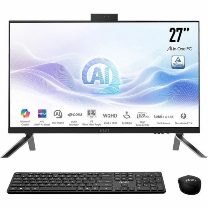 Todo en Uno MSI Modern MODERN AM273Q AI 1UM-039US, Intel Core Ultra 5 125H 14 Núcleos, 16GB DDR5, 1 TB PCI Express NVMe SSD, Arc Graphics