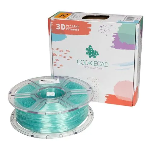 Filamento 3D Cookiecad TPU 1.75mm Mint Star Stuff 1.0 kg