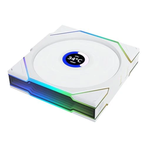 Fan Cooler Lian Li UNI FAN TL LCD FLEX Reverse Blade 120mm Fluid Dynamic Case Fan - White - 120mm