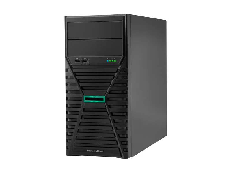 Servidor HPE ProLiant ML30 Gen11, Intel Xeon 6333P 6 Núcleos, 32GB DDR5, SSD 2 x 480GB, Torre 4U