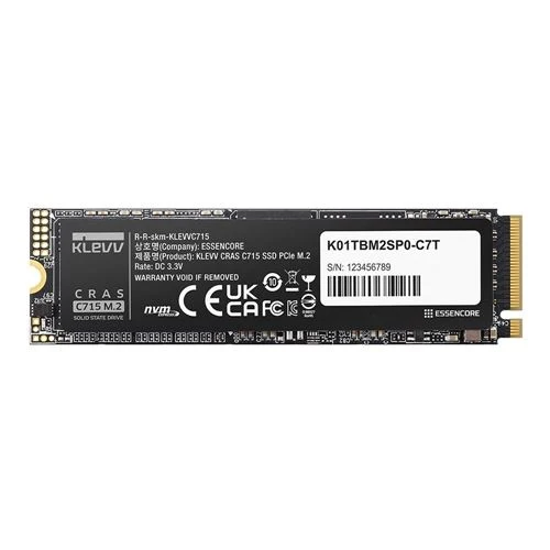 Disco SSD KLEVV C715 256GB 3D TLC NAND PCIe Gen 3 x4 NVMe M.2 Internal SSD