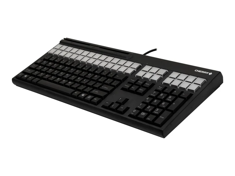 Lector de Tarjetas CHERRY G86-71410 LPOS (Large Point of Sale) Black Wired MSR Keyboard