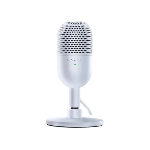 Micrófono Gamer Razer Seiren V3 Mini USB Condensador - Patrón Supercardioide - Pulsar para Silenciar - RZ19-05050200-R3U1 - Quartz