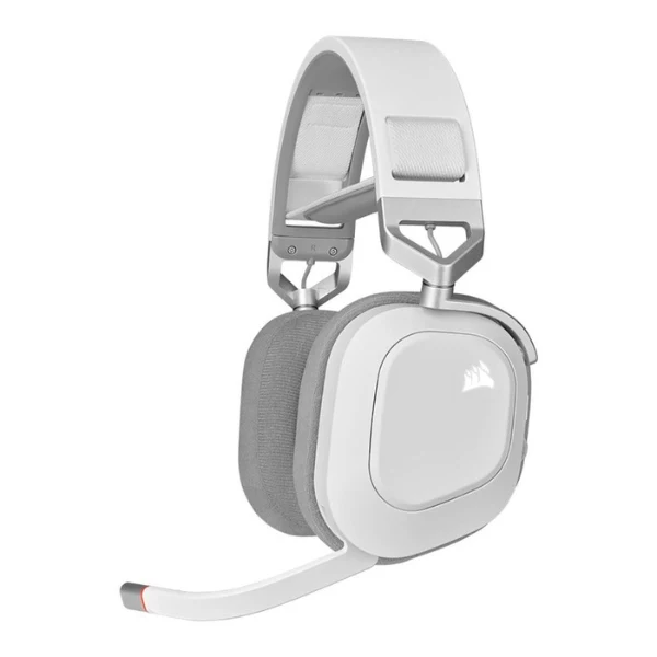 Audífonos Corsair HS80 RGB WIRELESS Premium Gaming Headset with Spatial Audio - Blanco - CA-9011236-NA