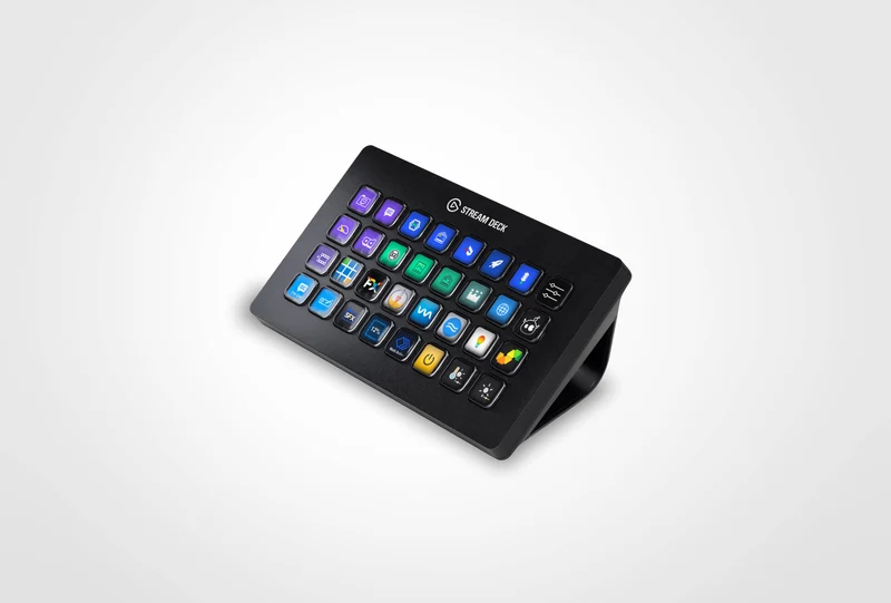 Stream Deck XL Elgato 32 Teclas LCD Personalizables - Controlador de Contenido Compatible Mac y PC - 10GAT9901