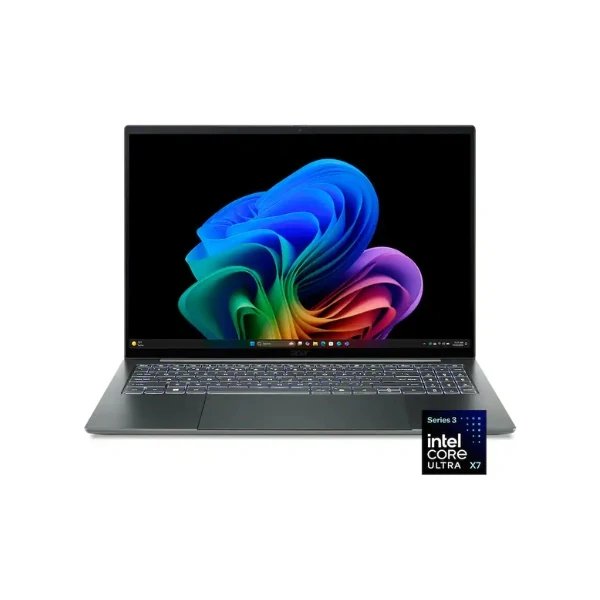 Laptop Acer Swift 16 AI Copilot+ PC Touchscreen Intel Core Ultra X7 358H (1.9GHz) 16 GB RAM 1 TB SSD 16" Intel Arc B390 Win 11 Home - Basalt Gray
