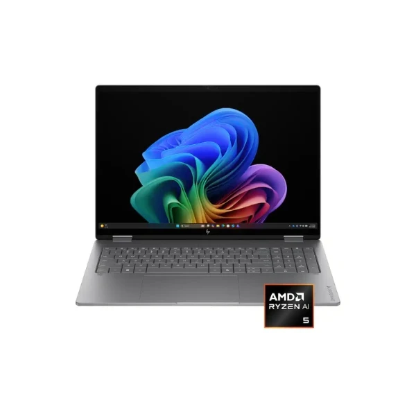 Laptop HP OmniBook X Flip Copilot+ PC 2 en 1 AMD Ryzen AI 5 430 (4.5GHz) 16GB RAM 512GB SSD 16" AMD Radeon 840M Windows 11 Home - Meteor Silver