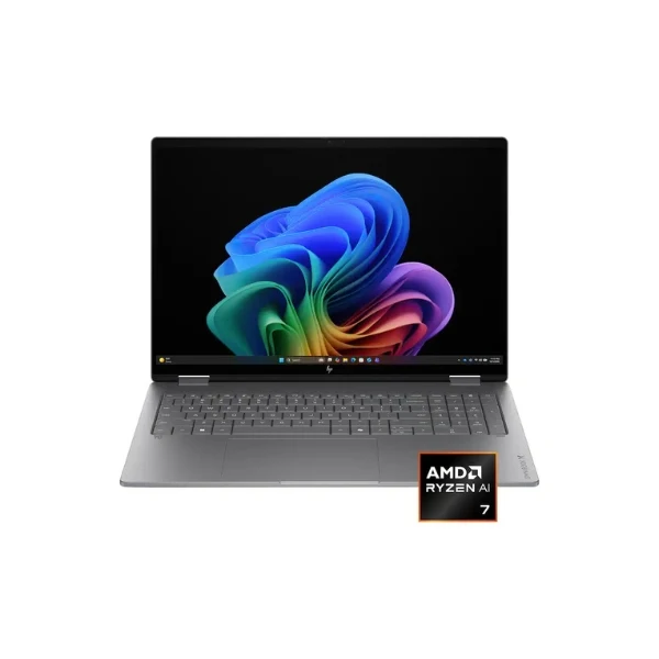Laptop HP OmniBook X Flip Copilot+ PC 2 en 1 AMD Ryzen AI 7 445 (4.6GHz) 16GB RAM 1TB SSD 16" AMD Radeon 840M Win 11 Home - Meteor Silver