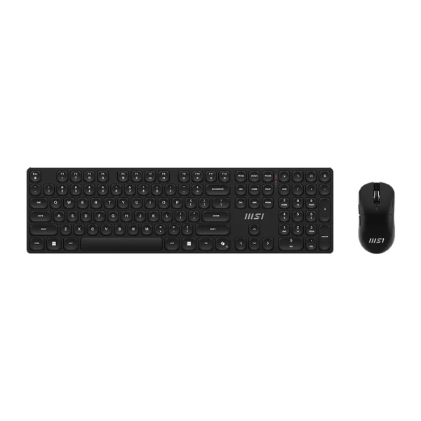 Combo Teclado y Mouse Inalámbrico MSI Forge K210 Wireless, Scissor Switch, Teclas Multimedia - USB 2.0 - Negro