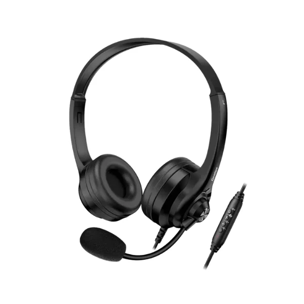 Audífono con Micrófono Genius HS-220U USB-C, Diadema Ajustable - 31710032401 - Negro