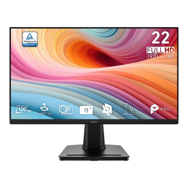 Monitor Profesional MSI PRO MP225 E12VL 21.45" Full HD 1920x1080 120Hz VA HDMI-VGA - Negro
