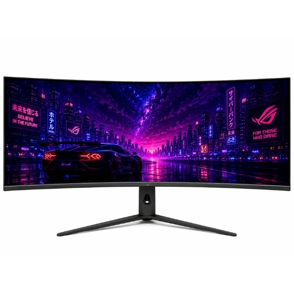Monitor Gamer Curvo Jemip Raiko Sync 49" DQHD 5120x1440 240Hz Fast VA HDMI-DP HDR10 - JPGRAIKO-49-UWIDE - Negro