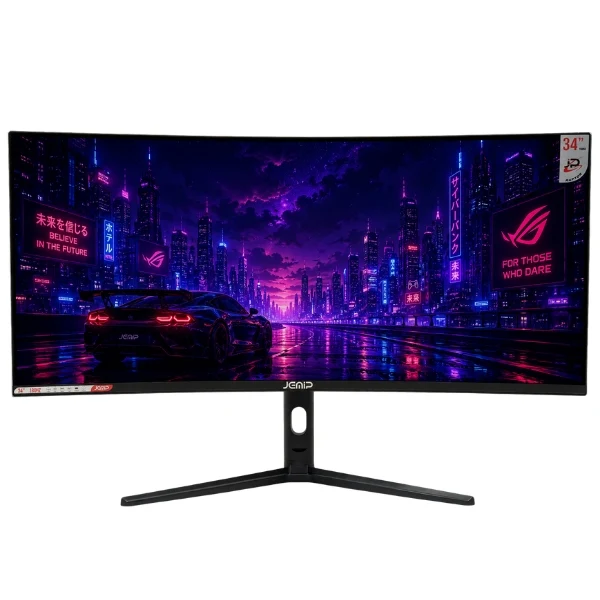 Monitor Gamer Jemip Raptor 34" Curvo QHD 3440x1440 180Hz VA HDMI-DP - JPM-341B03BGC - Negro