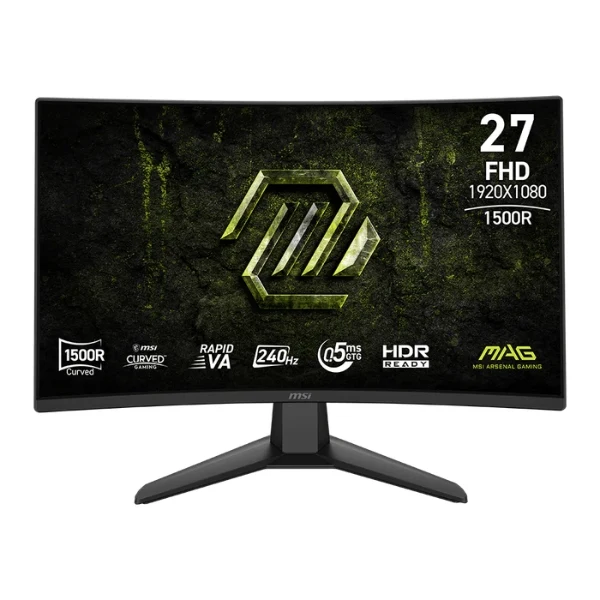 Monitor Gamer Curvo MSI MAG 274CF X24 27" Full HD 1920x1080 240Hz VA HDR Ready HDMI-DP - Negro