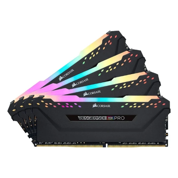 Memoria RAM Corsair Vengeance RGB Pro 64GB (4x16GB) DDR4 3200MHz PC4-25600 CL16 Quad Channel – Para PC